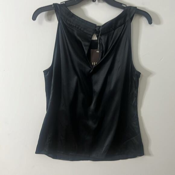 NWT LOUIS FERAUD BLACK SILK BLEND TOP SIZE 40 US M - Picture 2 of 6